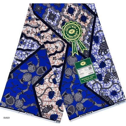 Printed Super Wax Fabric African