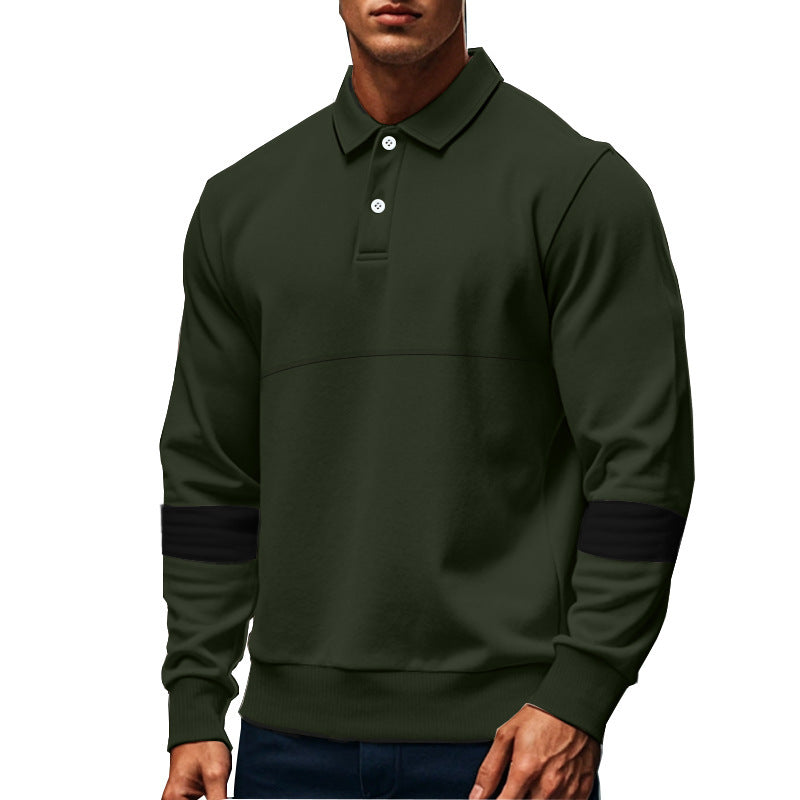 Long-Sleeved Lapel Polo Shirt - PureSelect