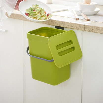 Small Kitchen Compost Bin 3L Kitchen Waste Bin Household Countertop Container with Lid for Rubbish Composter