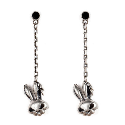 Retro Silver Rabbit Eardrop Jewelry