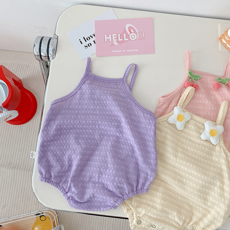 Baby Strawberry Sleeveless Onesie