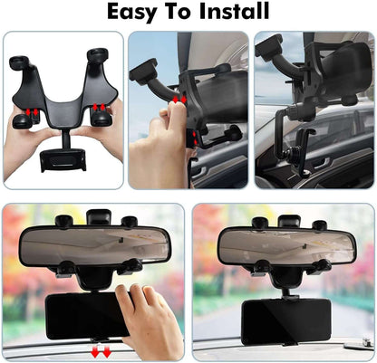 Multifunctional Car Rearview Mirror Navigation Bracket