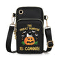 Halloween Pumpkin Pattern Mini Crossbody Phone Bag