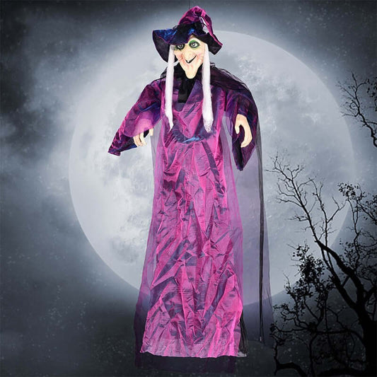 Halloween Voice-Activated Witch Ghost Toy for Outdoor Decor