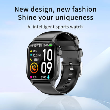 Smartwatch with Square Screen & Heart Rate Tracker