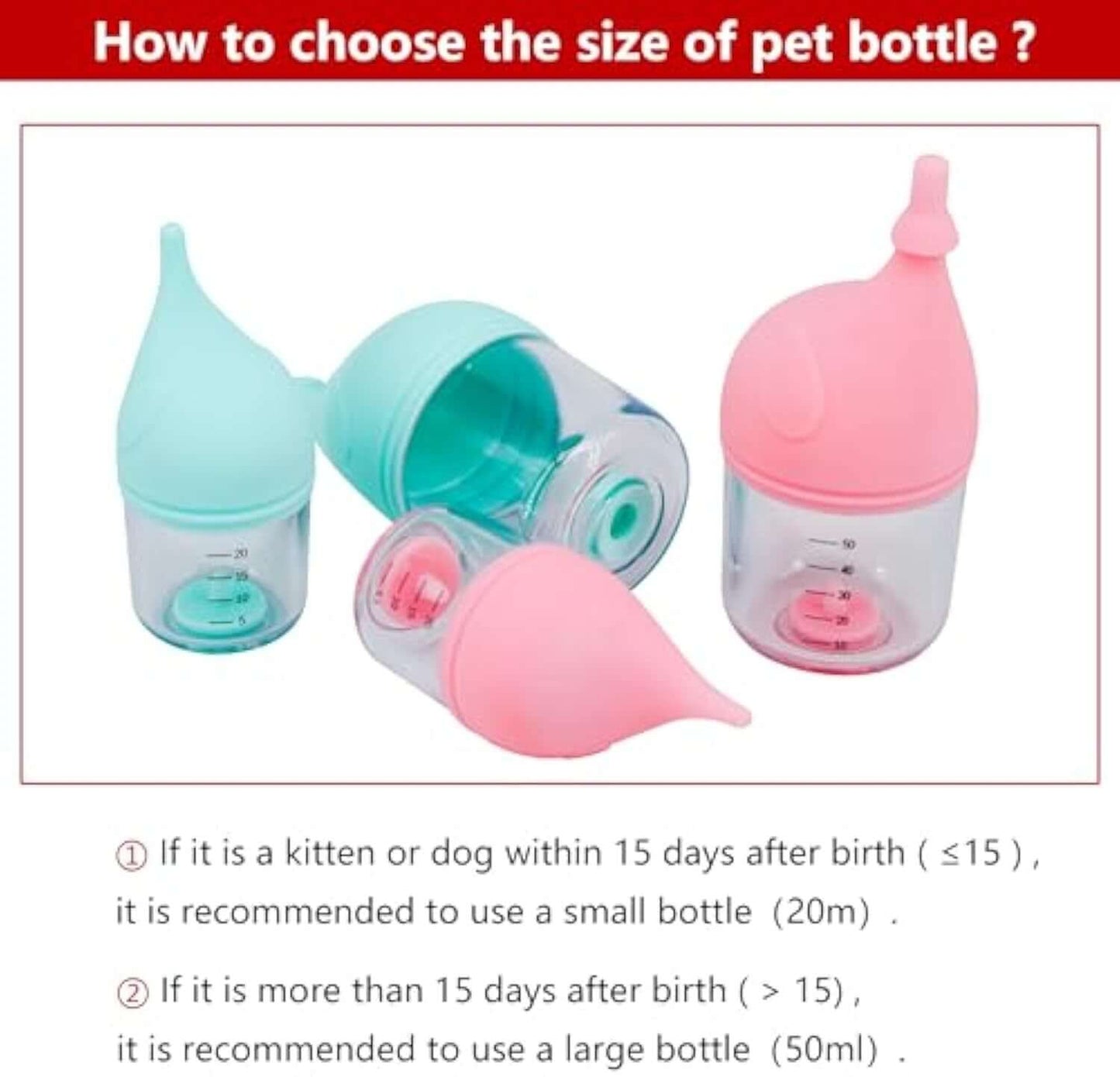 Puppy & Kitten Nursing Feeding Bottle Kit