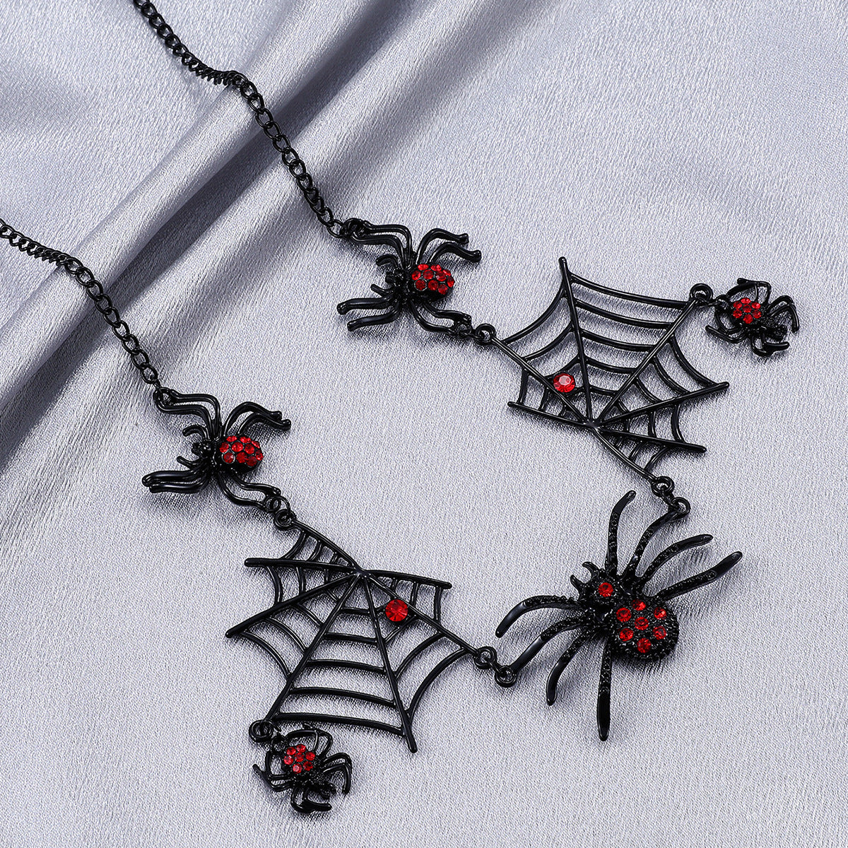 Halloween Spider & Web Clavicle Necklace - PureSelect