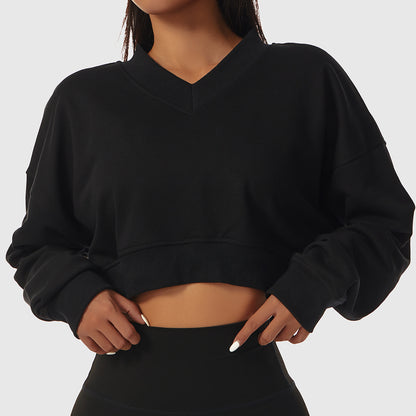 Versatile Casual V-Neck Pullover Top for Women