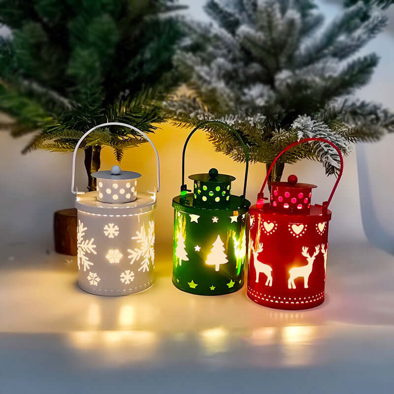 Nordic LED Candle Lanterns – Creative Holiday Decor