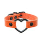 Punk Couple's Heart Hollow Leather Bracelet