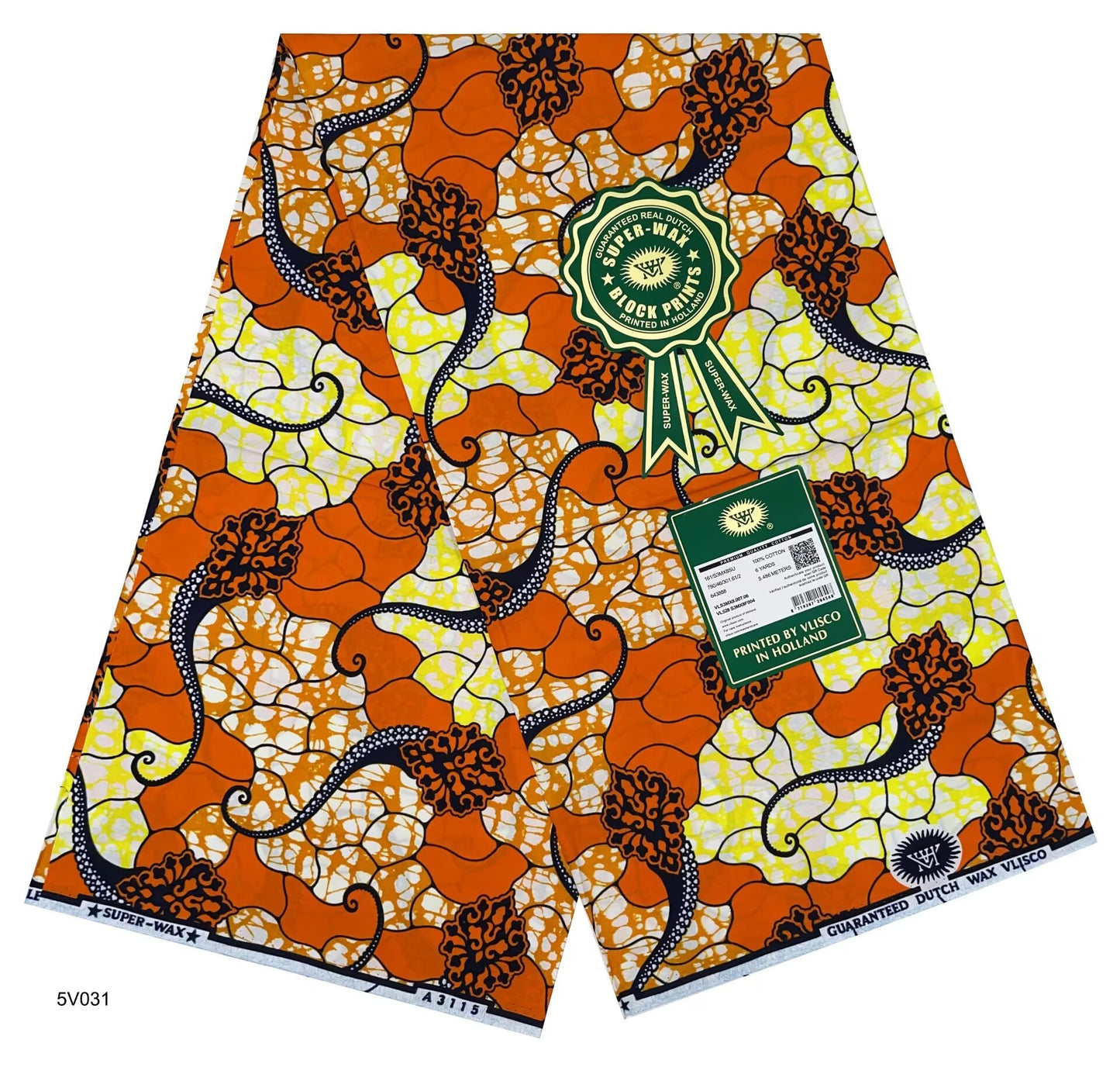 Printed Super Wax Fabric African