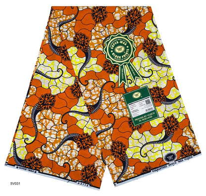 Printed Super Wax Fabric African