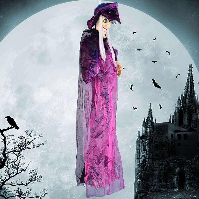 Halloween Voice-Activated Witch Ghost Toy for Outdoor Decor