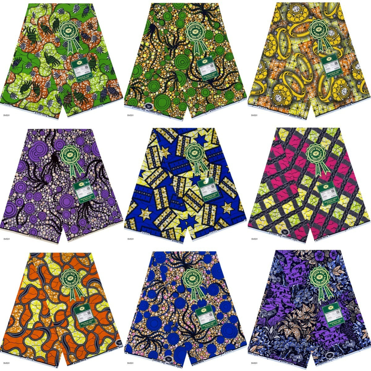 Printed Super Wax Fabric African