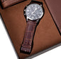 Stylish Men's Watch Set with Wallet and Leather Belt