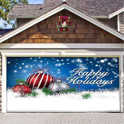 Christmas Garage Door Hanging Cloth