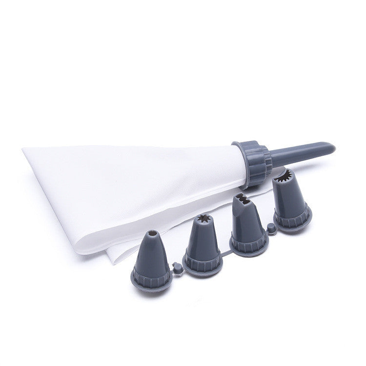 5-Piece Cream Mounted Nozzles Set for Perfect Decorating!