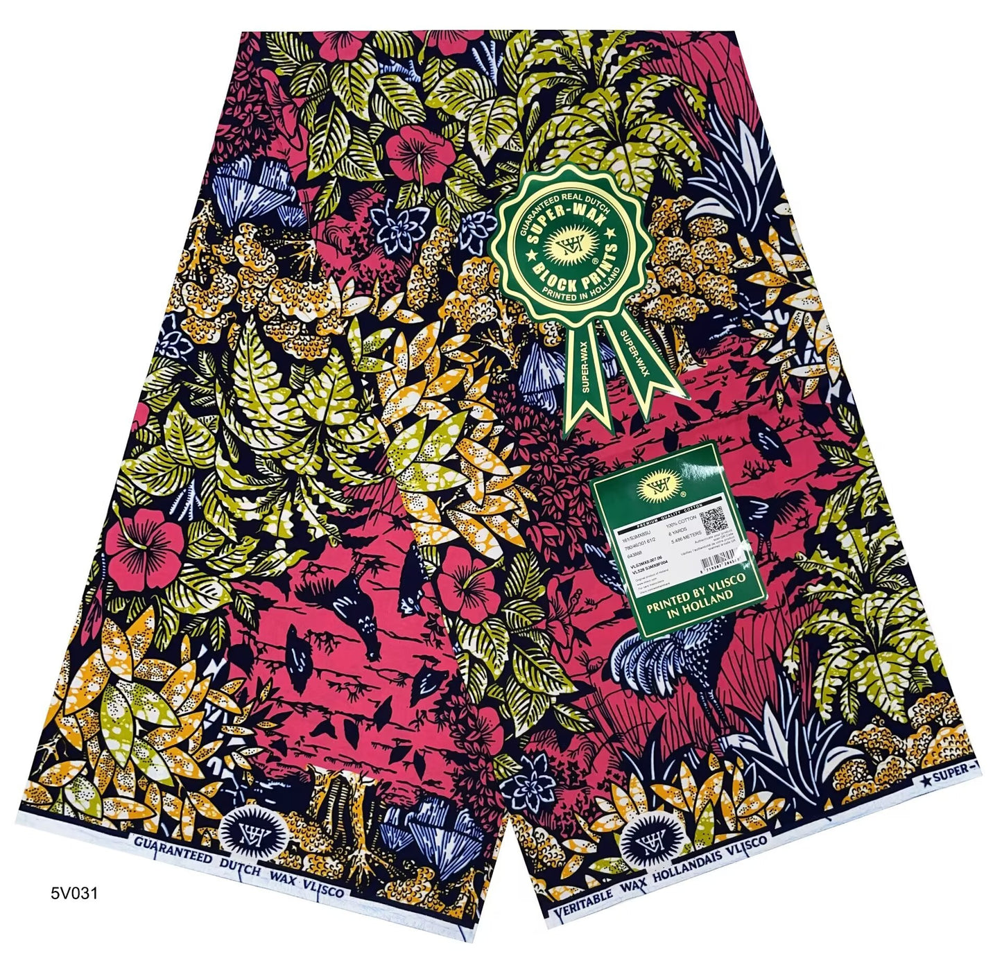 Printed Super Wax Fabric African