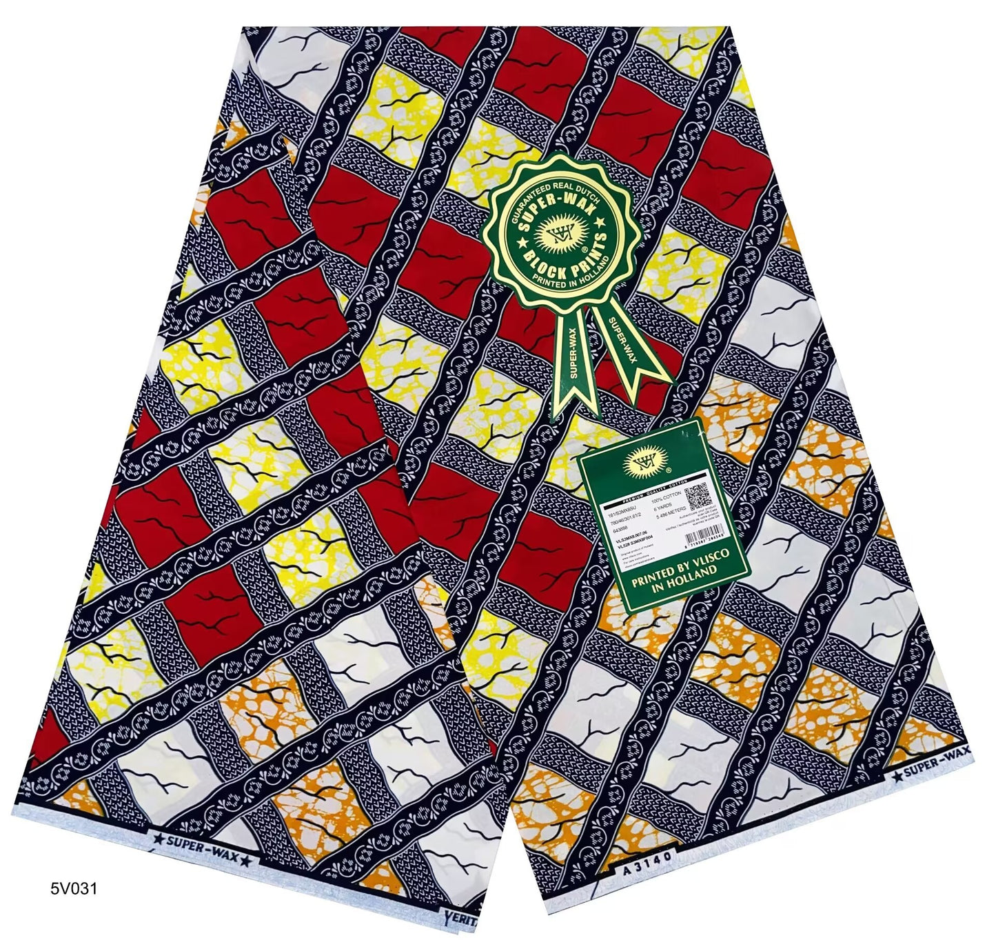 Printed Super Wax Fabric African