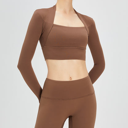 Long-Sleeved Lulu Yoga Clothes Sports Top for Running and Fitness