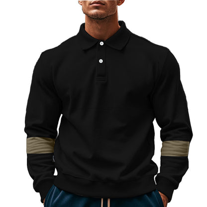 Long-Sleeved Lapel Polo Shirt - PureSelect