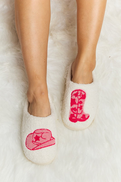 Melody Printed Plush Slide Slippers - PureSelect