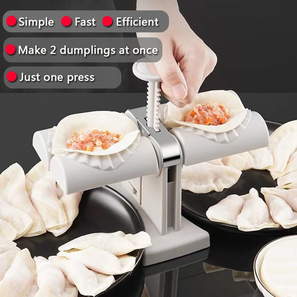 Collfa Automatic Dumpling Maker Mold – 2-in-1 Ravioli Press Set