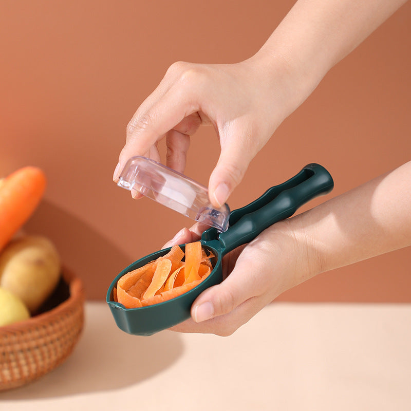 Covered Storage Peeler for Kitchen Use