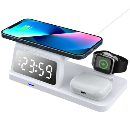 Four-in-One Clock Wireless Charger