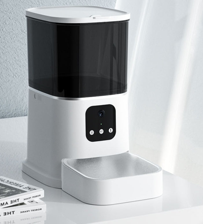 Smart Pet Feeder with App Control, Voice Recorder, and WiFi