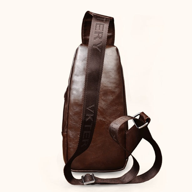 Men's Leather Crossbody Sling Bag