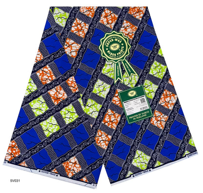 Printed Super Wax Fabric African