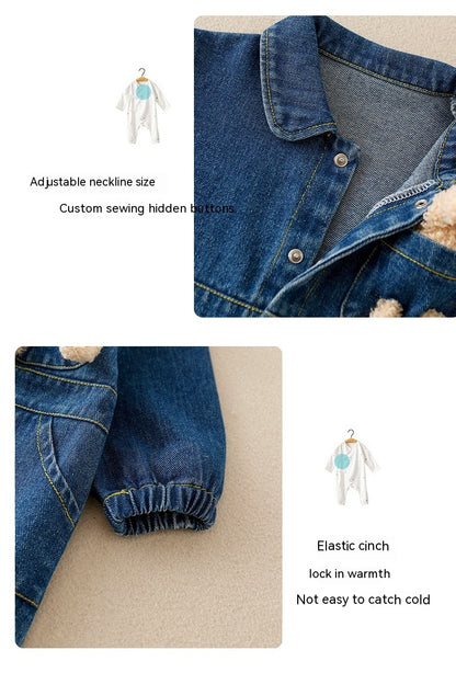 Stylish Denim Jumpsuit for Baby Boys – Perfect for Spring Festivals