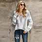 Casual Loose-Fit V-Neck Sweater for Women