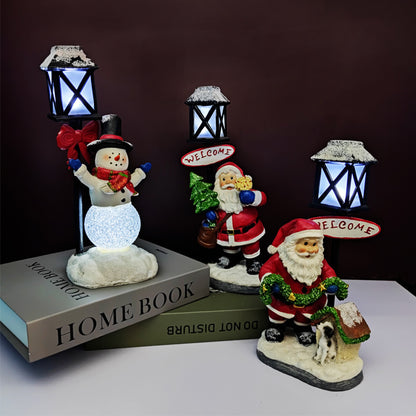 Resin Snowman Night Light