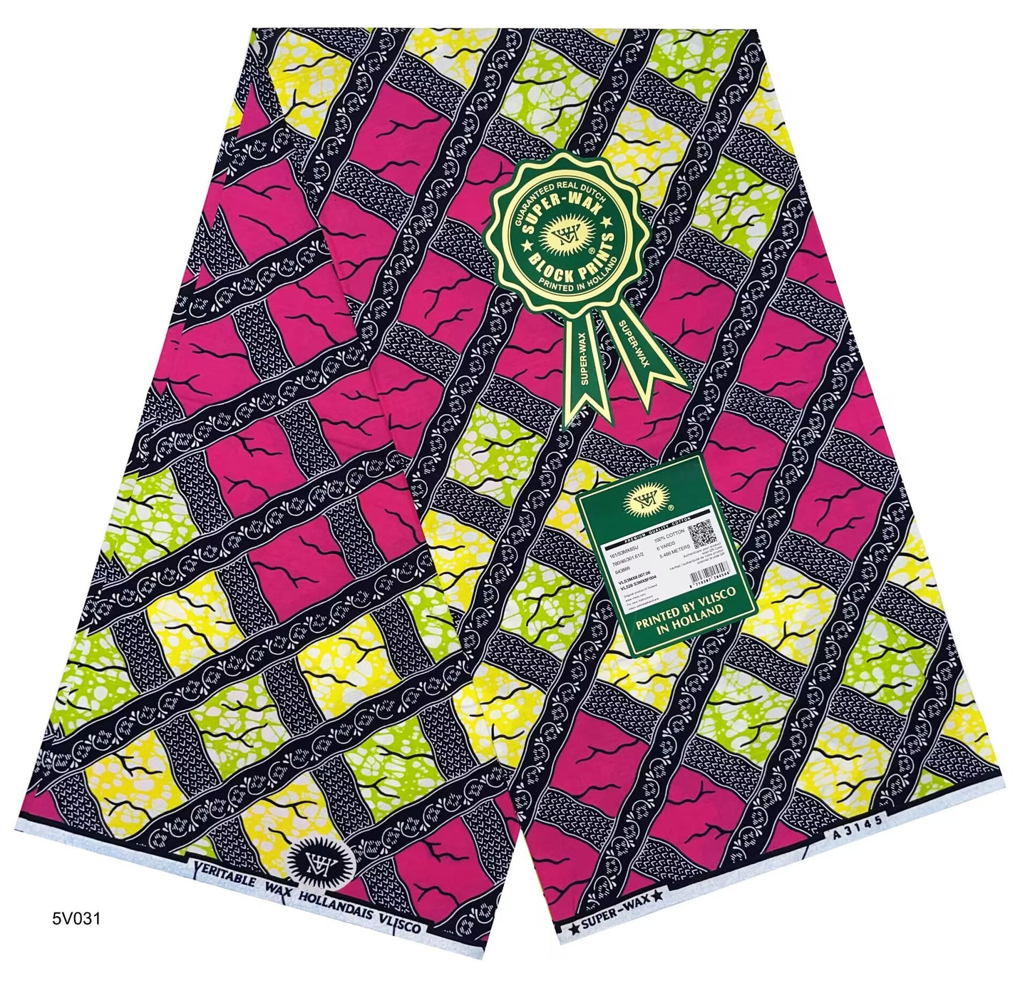 Printed Super Wax Fabric African