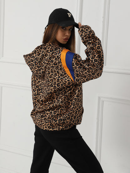 Women's Leopard Print Long Sleeved Sweatshirt - PureSelect