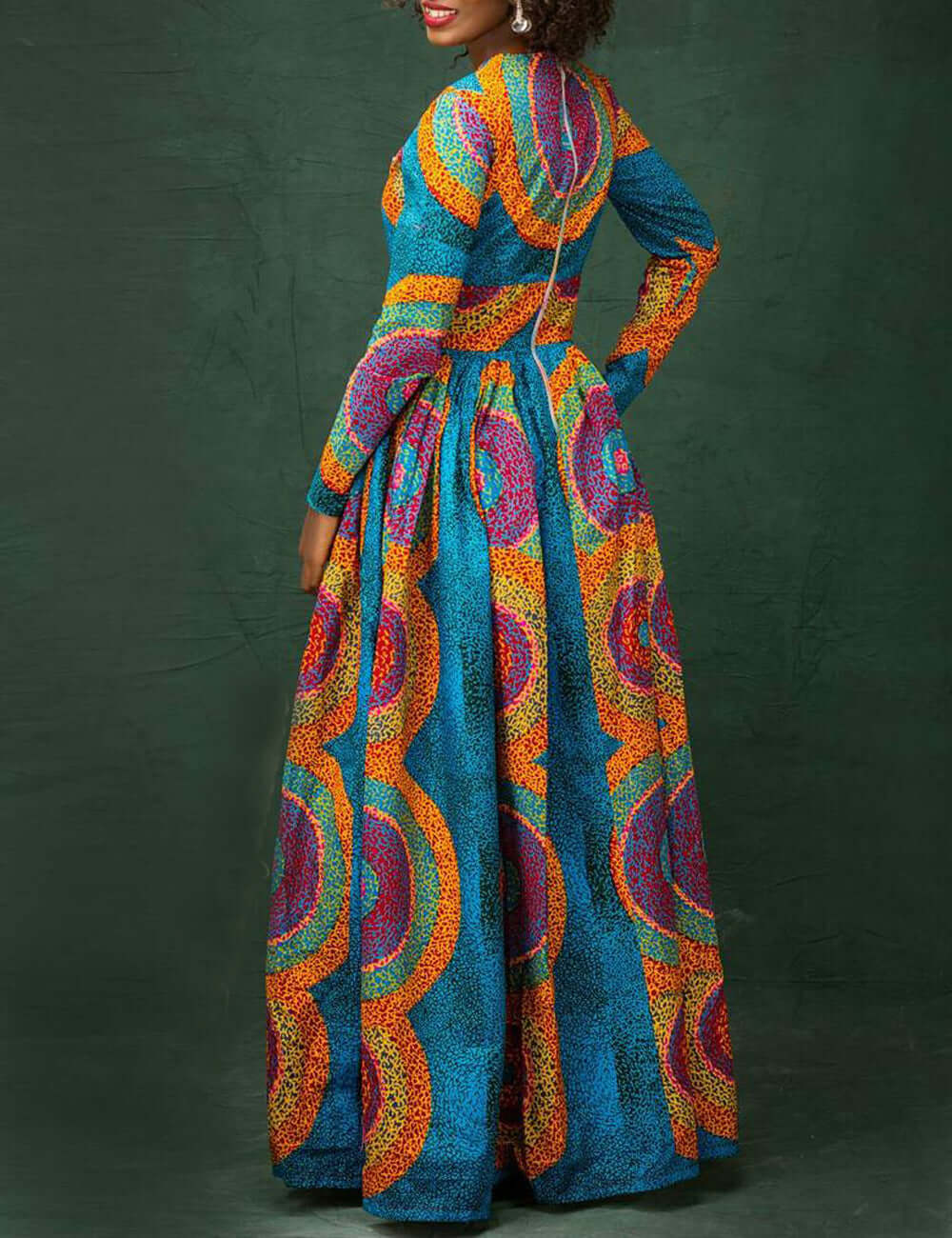 Fashion African Ethnic Digital Print Dress