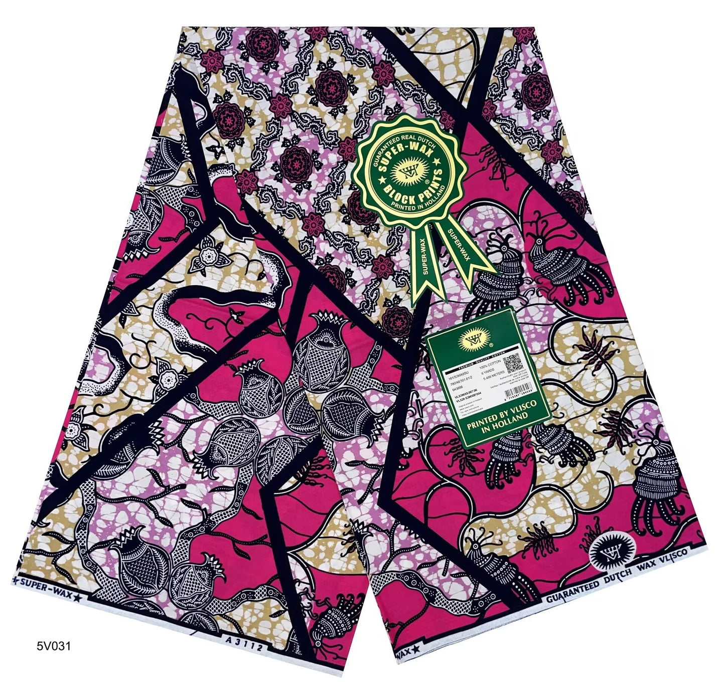 Printed Super Wax Fabric African