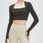 Long-Sleeved Lulu Yoga Clothes Sports Top for Running and Fitness