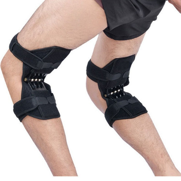 Knee Support Brace with Rebound Spring for Stability