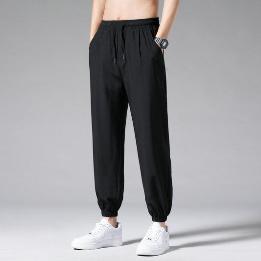 Nine Point Drawstring Wide Leg Sweatpants – Stylish Comfort for Every Occasion