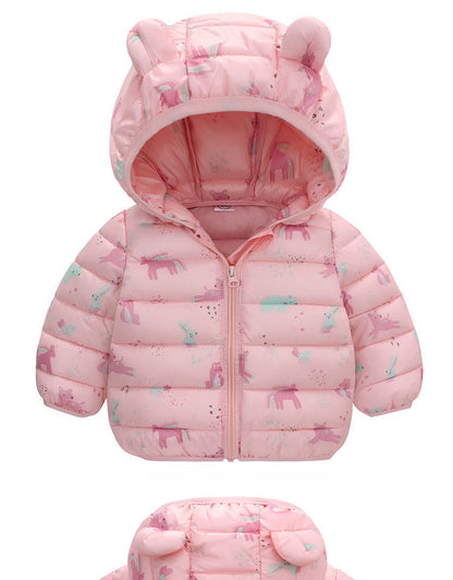 Winter Baby Cotton Coat Thickened Baby Quilt Coat Children's Clothing