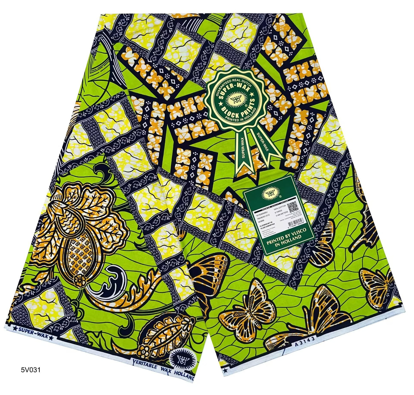 Printed Super Wax Fabric African