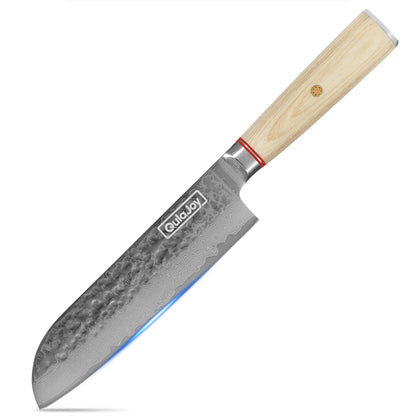 Qulajoy Nakiri Knife 6.9 Inch – Professional 67-Layers Damascus Vegetable Knife