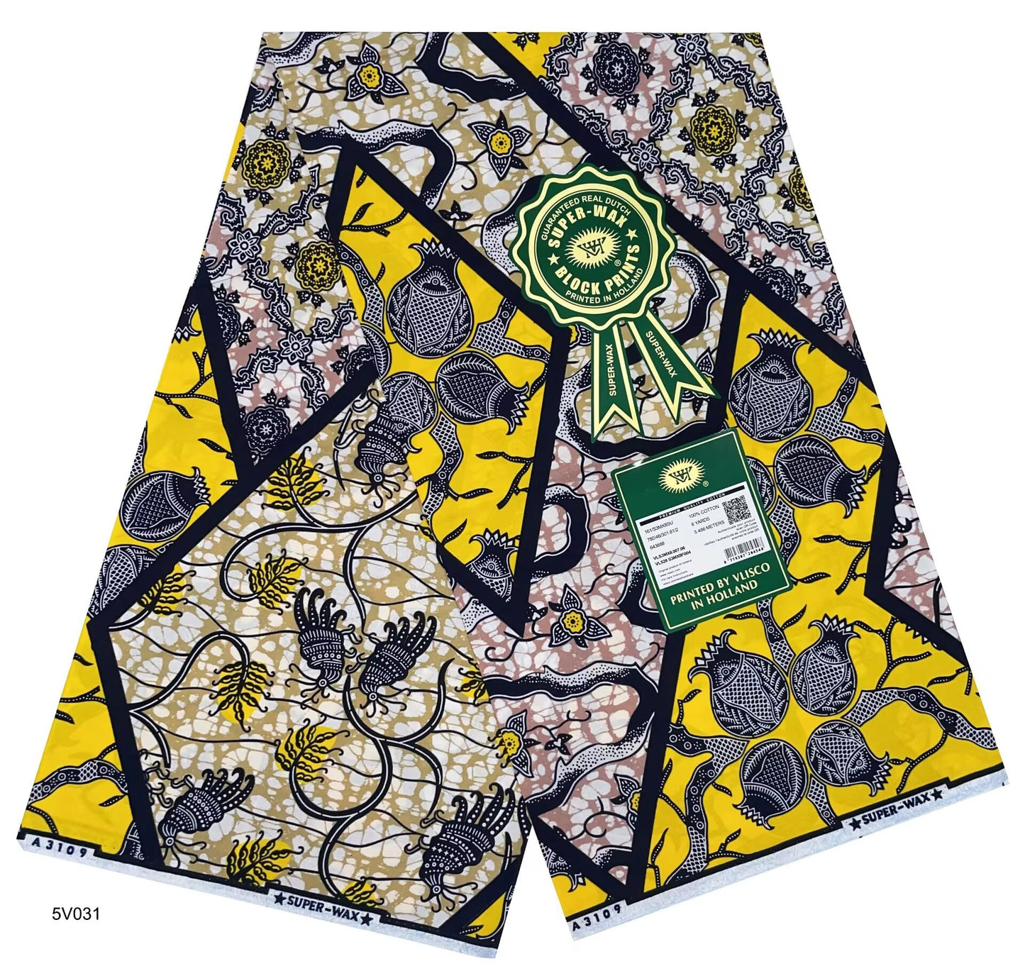 Printed Super Wax Fabric African