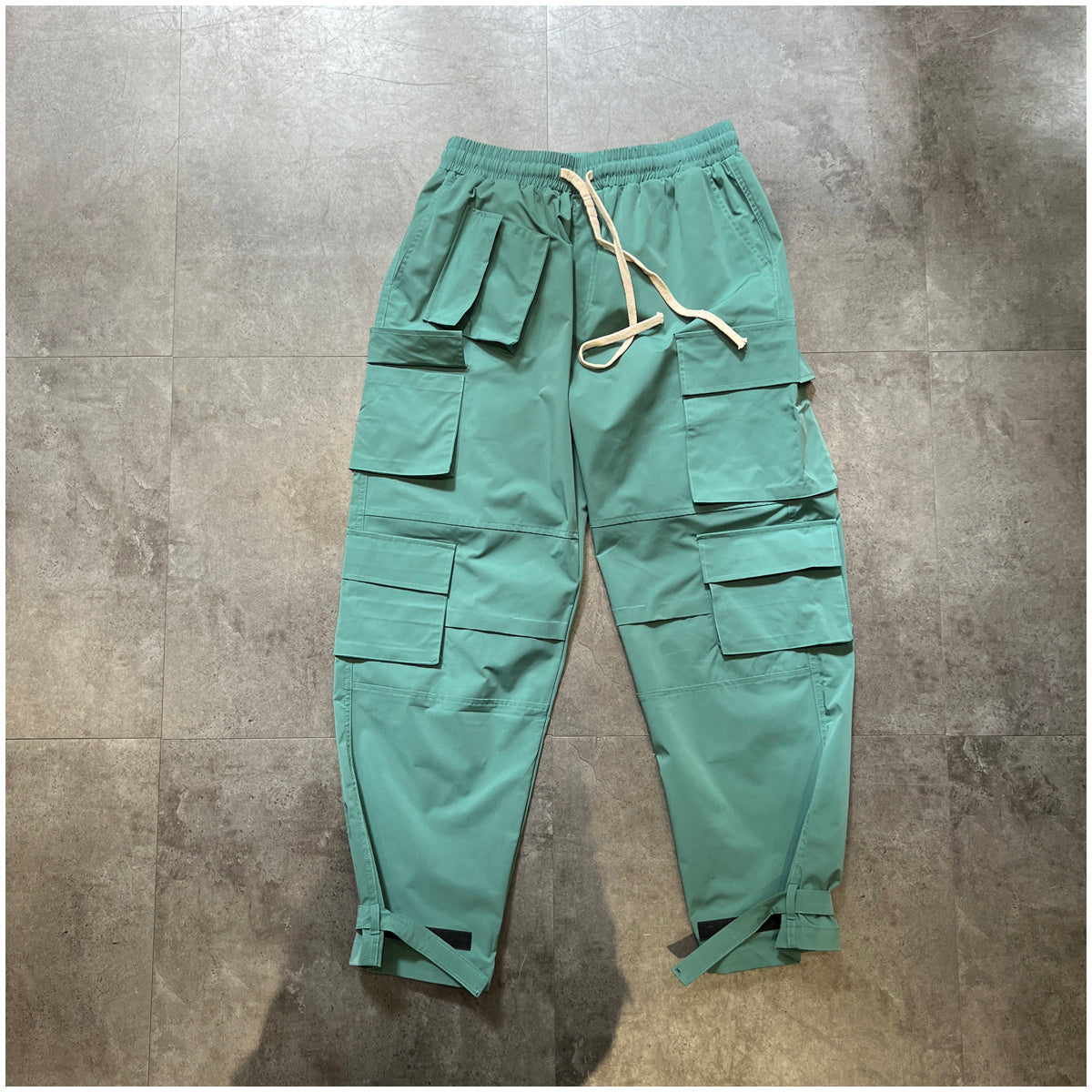 Quick-Drying Multi-Pocket Drawstring Jogger Pants – Stylish Japanese Workwear