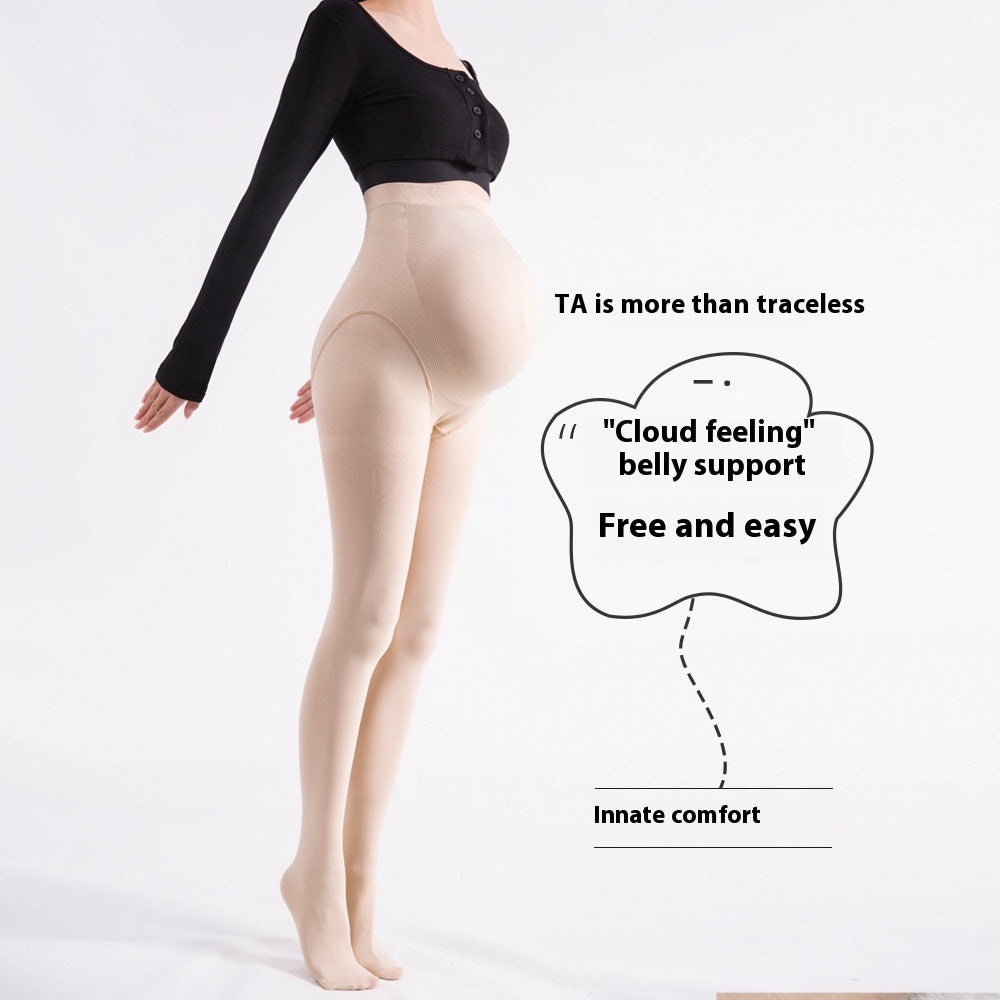 Pregnant Women Seamless Pantyhose Plus Size