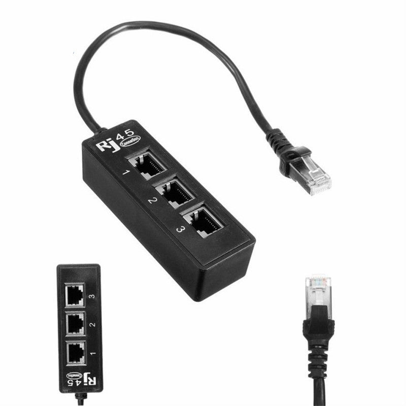 Centechia 1 To 3 Socket LAN Ethernet Network RJ45 Splitter