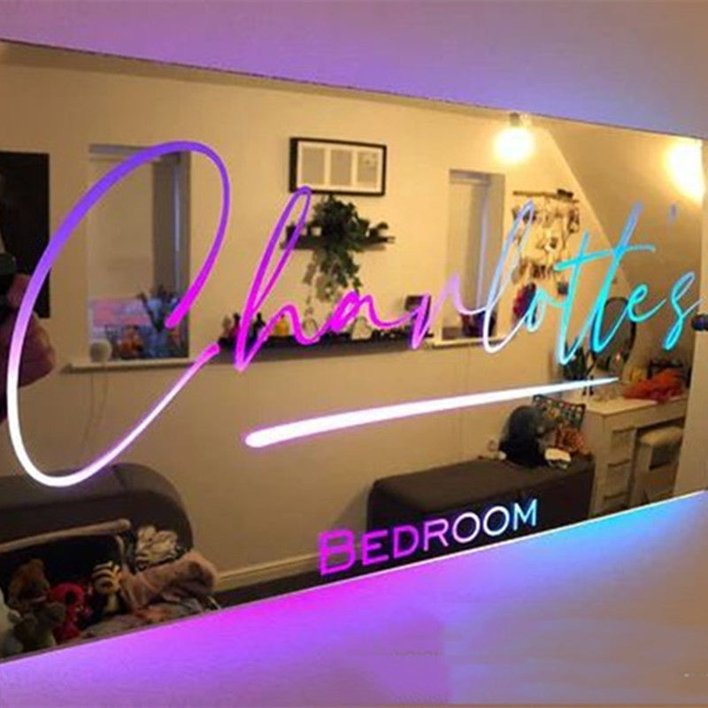 Personalized Name LED Mirror